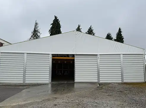 Carpa industrial para almacenaje exterior