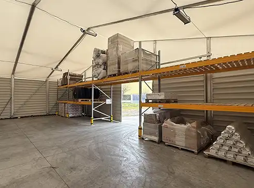 Carpas industriales para almacenaje