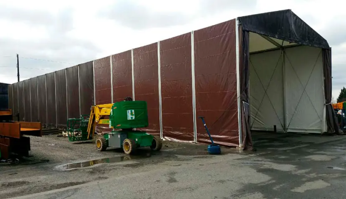 Carpa de almacenamiento en fabrica