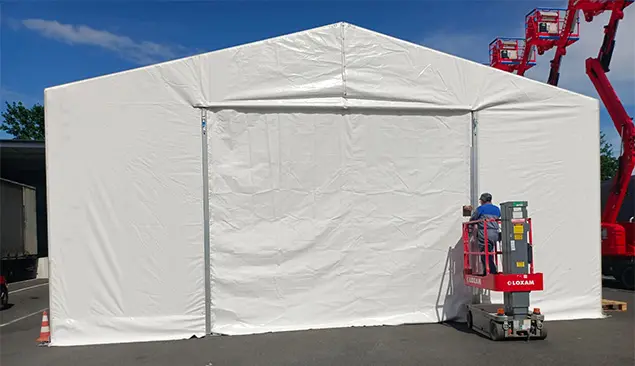 Carpa impermeable1 carpa impermeable para nave industrial