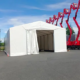 Montaje de carpa industrial