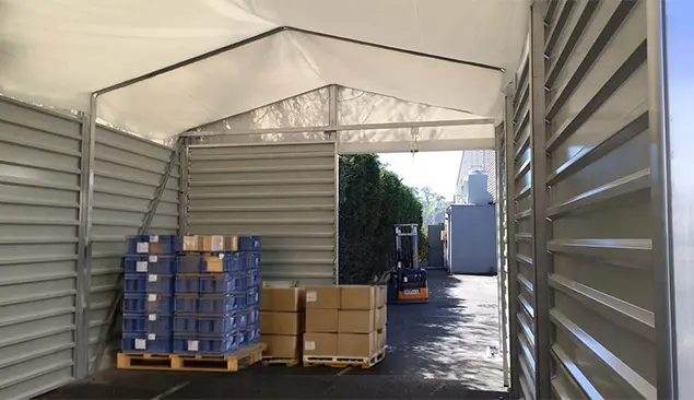 Uso logistico5 Naves para uso logístico en e-commerce. Carpas profesionales.