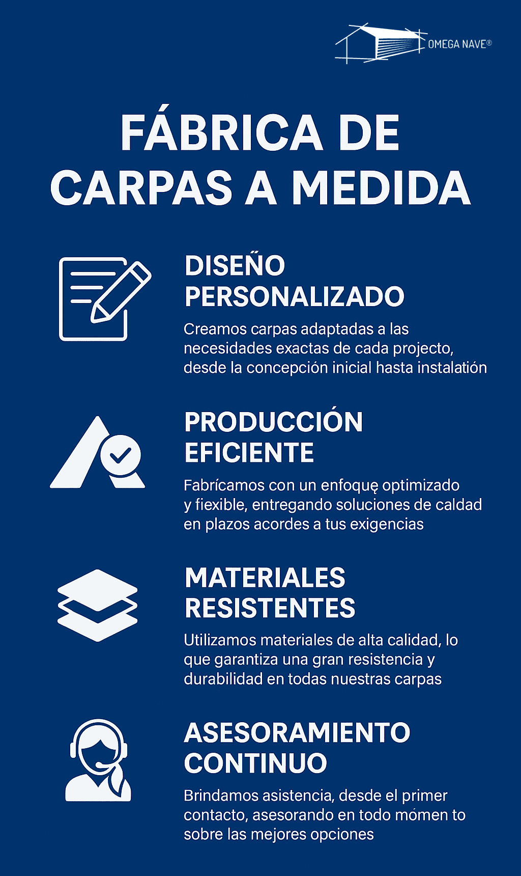 Fábrica de carpas a medida