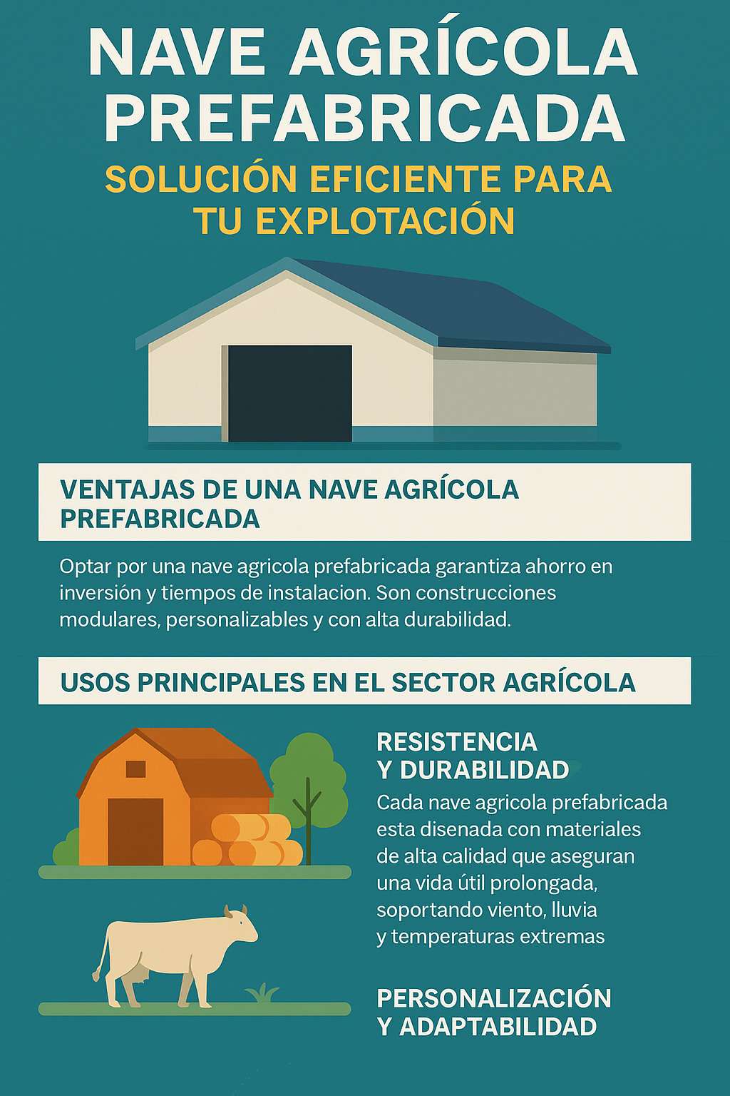 nave agrícola prefabricada