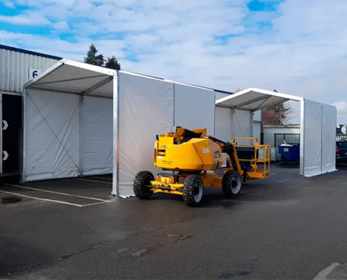 Carpas resistentes al agua y viento para industria