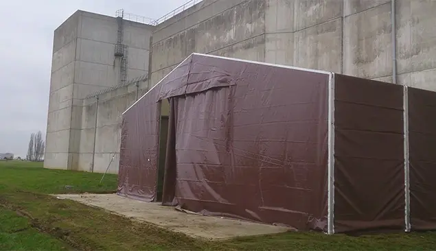 carpa resistente al viento y la nieve Carpas resistentes al agua y viento para industria